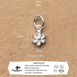 TrustDavis 925 Sterling Silver Flower Pendant DIY Necklace Bracelet Accessories