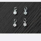 TrustDavis 925 Sterling Silver Flower Pendant DIY Necklace Bracelet Accessories