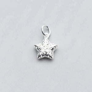 TrustDavis 925 Sterling Silver Star Charm Pendant DIY Necklace Bracelet