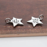 TrustDavis 925 Sterling Silver Sweet Star Pendant DIY Necklace Bracelet