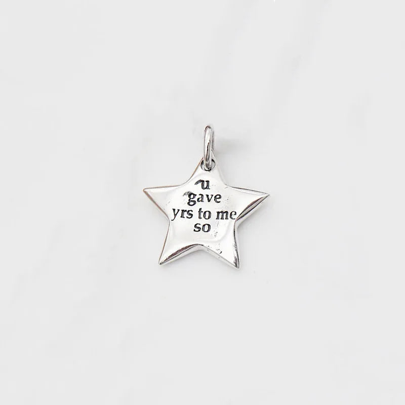 TrustDavis 925 Sterling Silver Sweet Star Pendant DIY Necklace Bracelet