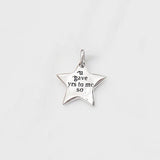 TrustDavis 925 Sterling Silver Sweet Star Pendant DIY Necklace Bracelet