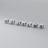 TrustDavis 925 Sterling Silver 26 Letter Charm Beads Necklace Bracelet