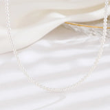 TrustDavis 925 Sterling Silver Shell Pearl Necklace For Women