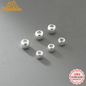 TrustDavis Sterling Silver Charm Separator Beads Pendant HY937