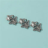 TrustDavis 925 Sterling Silver Butterfly Charm Pendant DIY Jewelry HY397