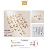 925 Sterling Silver Alphabet Pendant DIY Accessories Girl Gift For Women