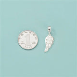 TrustDavis 925 Silver Angel Wing Pendant Jewelry HY588