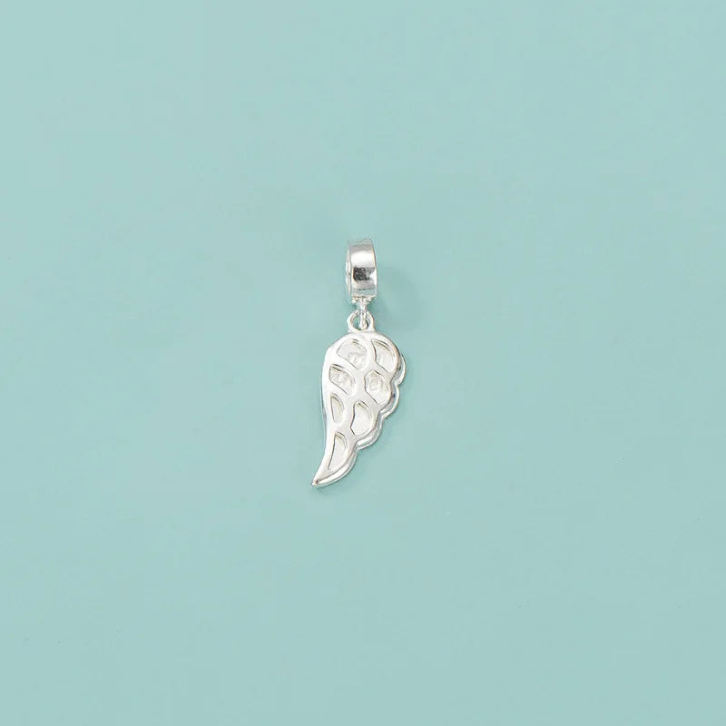 TrustDavis 925 Silver Angel Wing Pendant Jewelry HY588