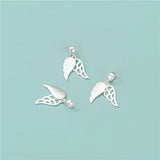 TrustDavis 925 Silver Angel Wing Pendant Jewelry HY588