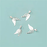 TrustDavis 925 Silver Angel Wing Pendant Jewelry HY588