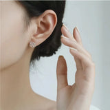 925 Sterling Silver Cat Stud Earrings for Girls DS3761