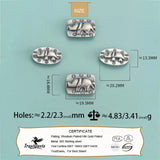 TrustDavis 925 Sterling Silver Elephant Separator Beads Jewelry DIY