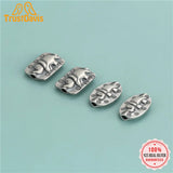 TrustDavis 925 Sterling Silver Elephant Separator Beads Jewelry DIY