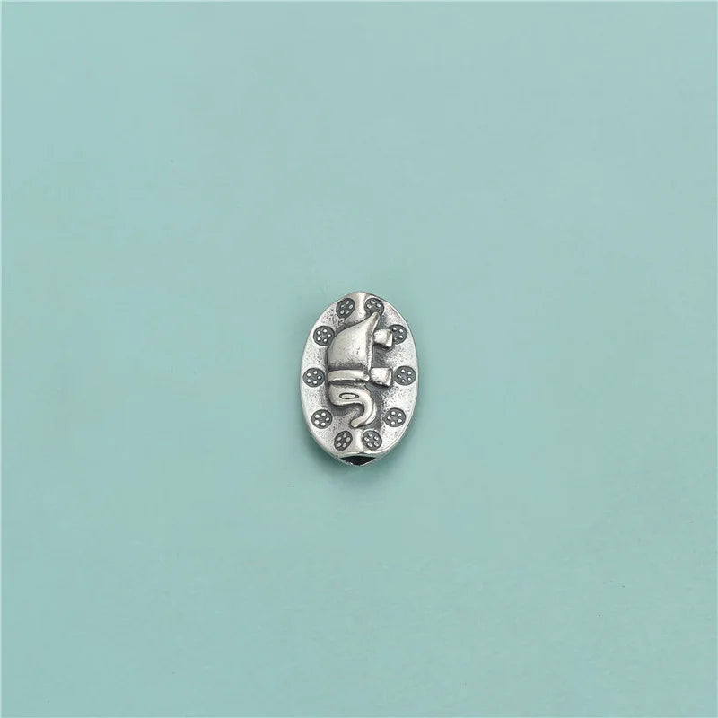 TrustDavis 925 Sterling Silver Elephant Separator Beads Jewelry DIY