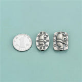 TrustDavis 925 Sterling Silver Elephant Separator Beads Jewelry DIY
