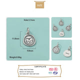 TrustDavis 925 Sterling Silver Tiger Pendant DIY Jewelry HY490