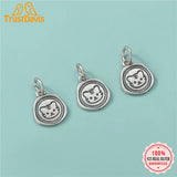 TrustDavis 925 Sterling Silver Tiger Pendant DIY Jewelry HY490