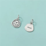 TrustDavis 925 Sterling Silver Tiger Pendant DIY Jewelry HY490