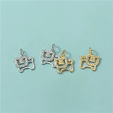 TrustDavis 925 Sterling Silver Tiger Pendant DIY Necklace Bracelet