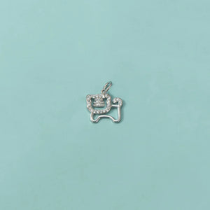 TrustDavis 925 Sterling Silver Tiger Pendant DIY Necklace Bracelet