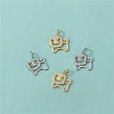 TrustDavis 925 Sterling Silver Tiger Pendant DIY Necklace Bracelet