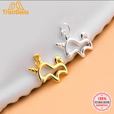 TrustDavis 925 Silver Unicorn Pendant DIY Necklace Bracelet Accessory HY565