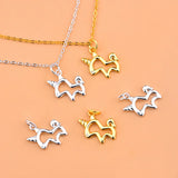 TrustDavis 925 Silver Unicorn Pendant DIY Necklace Bracelet Accessory HY565