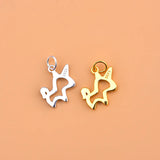 TrustDavis 925 Silver Unicorn Pendant DIY Necklace Bracelet Accessory HY565