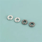 925 Sterling Silver Auspicious Clouds Separator Beads Jewelry