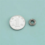 925 Sterling Silver Auspicious Clouds Separator Beads Jewelry