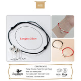 Davis 925 Silver Bell Rope Chain Bracelet Anklet DA2607