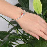 TrustDavis Sterling Silver Summer Coconut Charm Bracelet Beads DIY Jewelry HY704