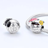 TrustDavis Sterling Silver Summer Coconut Charm Bracelet Beads DIY Jewelry HY704