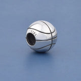 925 Sterling Silver Basketball Charm Pendant Bracelet Necklace DIY Jewelry
