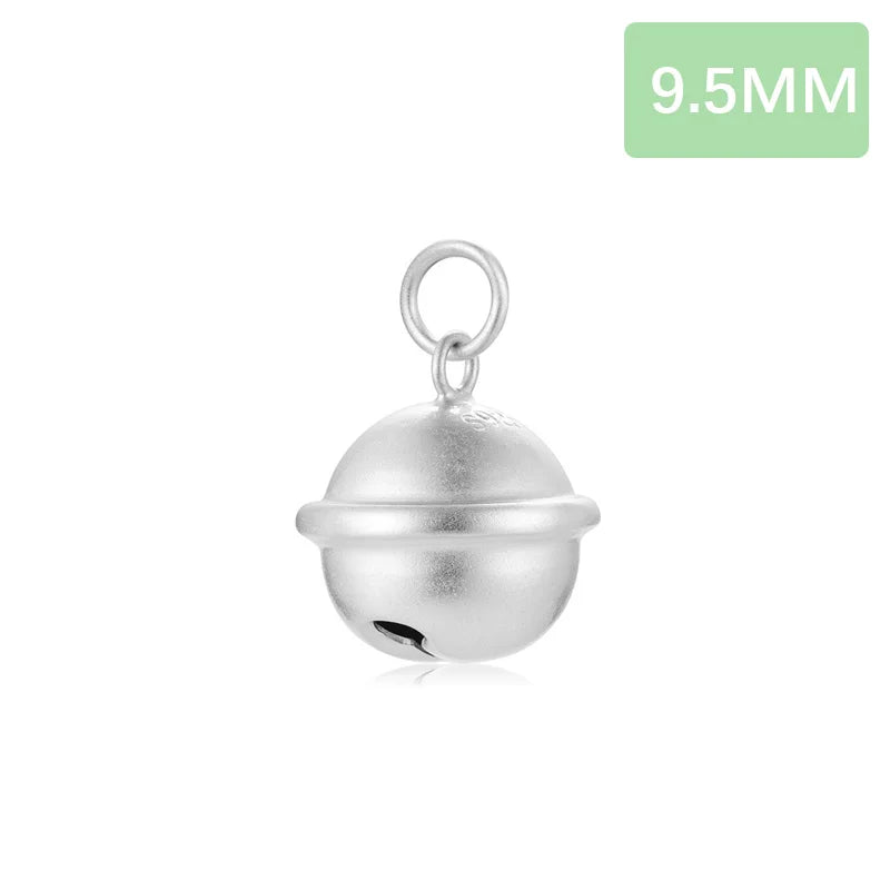 925 Sterling Silver Bell Pendant for Kids Jewelry DIY