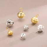 925 Sterling Silver Bell Pendant for Kids Jewelry DIY