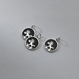TrustDavis 925 Silver Bracelet Creative Wooden Horse Pendant DIY Necklace DZ751