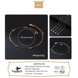 TrustDavis 925 Sterling Silver Bracelet Chain for Women Wedding Party
