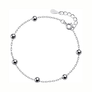 Davis 925 Silver Bead Bracelet for Women Wedding Party DS154