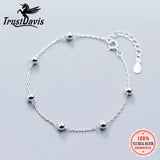 Davis 925 Silver Bead Bracelet for Women Wedding Party DS154