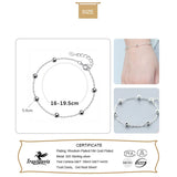 Davis 925 Silver Bead Bracelet for Women Wedding Party DS154