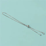 TrustDavis 925 Sterling Silver Box Chain Bracelet For Women