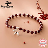 TrustDavis Silver Beads Balloon Dog Bracelet