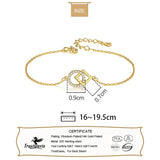 TrustDavis 925 Silver Bracelet Women Wedding CZ Fine Jewelry DA2975