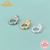 TrustDavis 925 Silver Bracelet Nacklace Buckle DIY Jewelry DZ737