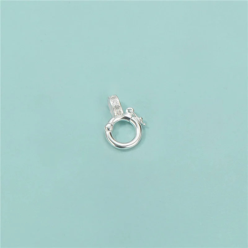 TrustDavis 925 Silver Bracelet Nacklace Buckle DIY Jewelry DZ737