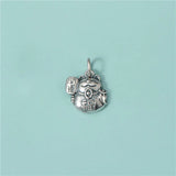 TrustDavis 925 Sterling Silver Lucky Cat DIY Animal Jewelry Gift