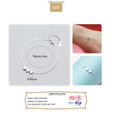 925 Silver Bracelet 3 Hearts Love Birthday Gift For Women