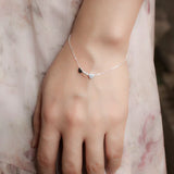 925 Silver Bracelet 3 Hearts Love Birthday Gift For Women